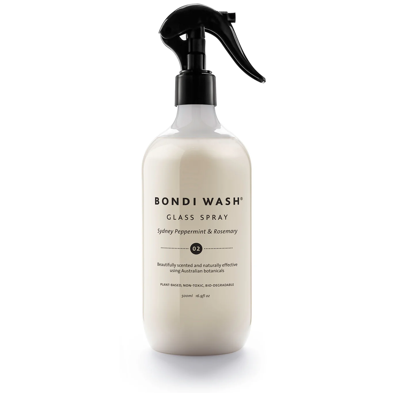 GlassSpray_500_ImageforWeb Spray pentru geamuri – Mentă Sydney & Rozmarin 500 ml - Bondi Wash - imagine 1